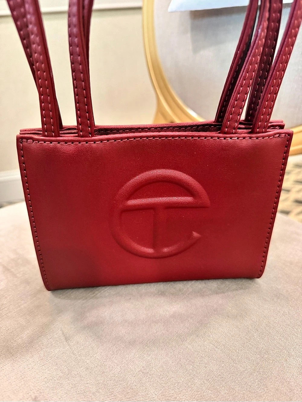 Telfar Small Shopping Bag - Red Mini Bag in Red